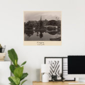 Pavillon auf der Insel im Kantonsgarten Poster (Heimbüro)