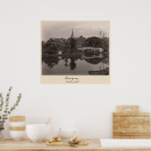 Pavillon auf der Insel im Kantonsgarten Poster (Küche)