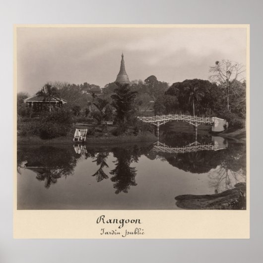 Pavillon auf der Insel im Kantonsgarten Poster (Vorne)