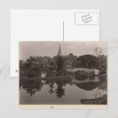 Pavillon auf der Insel im Kantonsgarten Postkarte (Vorne/Hinten)
