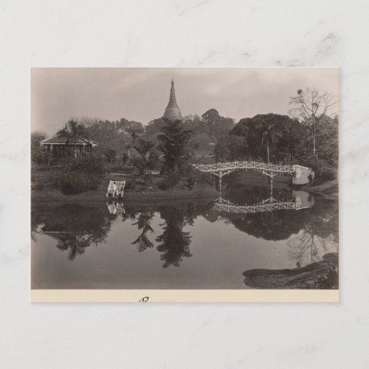 Pavillon auf der Insel im Kantonsgarten Postkarte (Vorderseite)