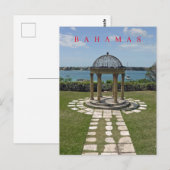 Pavillon Bahamas mit Meerblick Postkarte (Vorne/Hinten)