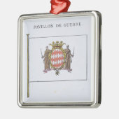 Pavillon de Guerre, Detail von den Flaggen von Silbernes Ornament (Links)