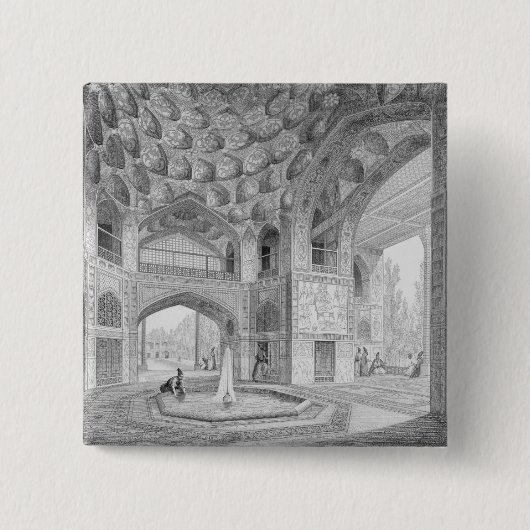 Pavillon der acht Paradiese, in Isfahan, von Button (Vorderseite)