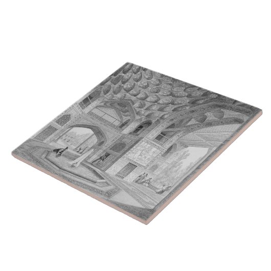 Pavillon der acht Paradiese, in Isfahan, von Fliese (Seite)