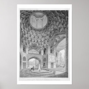 Pavillon der acht Paradises in Isfahan, aus Poster