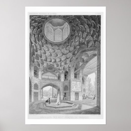 Pavillon der acht Paradises in Isfahan, aus Poster (Vorne)