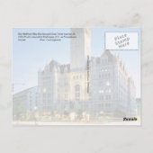 Pavillon der alten Post, Washington DC Postkarte (Rückseite)