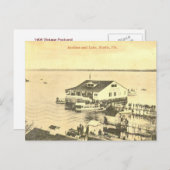 Pavillon des Sees Eustis, Plorida, 1908 Postkarte (Vorne/Hinten)