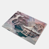 Pavillon für die Papierausführung Landschaftsbild Fußmatte (Schrägansicht)