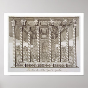 Pavillon im Königlichen Palast in Isfahan, aus "Vo Poster