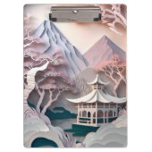Pavillon Landscape Clipboard Klemmbrett (Vorderseite)