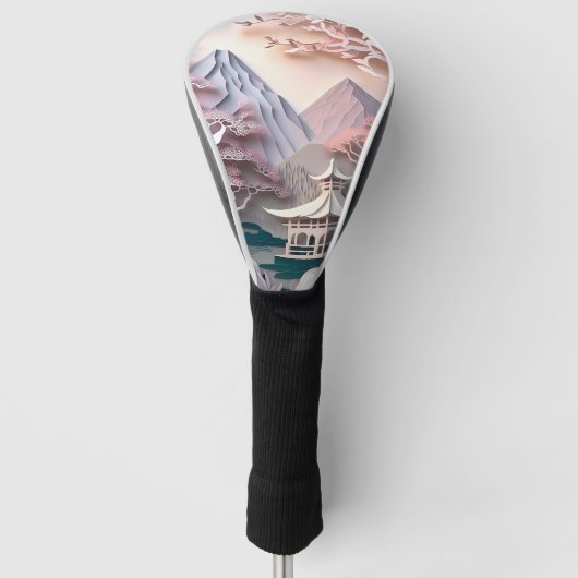 Pavillon Landscape Golf Head Cover Golf Headcover (Vorderseite)