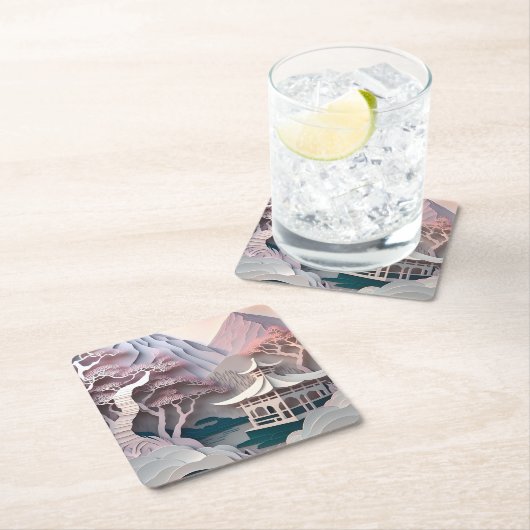 Pavillon Landscape Square Untersetzer (Vor Ort)