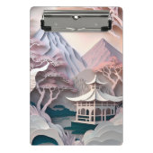 Pavillon Landschaft Mini-Zwischenablage Mini Klemmbrett (Vorderseite)