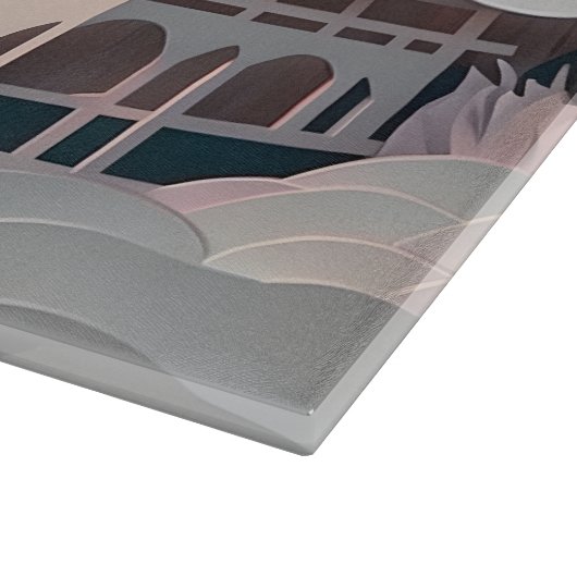 Pavillon Landschaft Schneidebrett (Ecke)