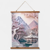 Pavillon Landschaft Wandteppich für Papierausschni (Vorderseite)