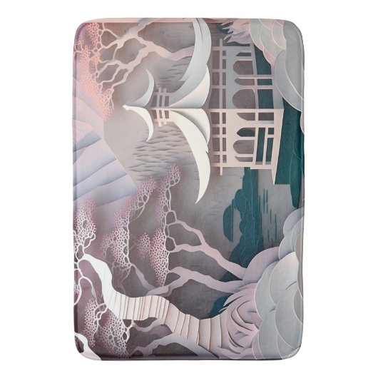 Pavillon Landschaftsbath Mat Badematte (Vorderseite Vertikal)