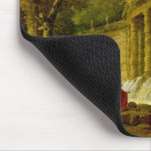 Pavillon mit Kaskade, 1760 Mousepad (Ecke)