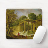 Pavillon mit Kaskade, 1760 Mousepad (Mit Mouse)