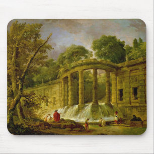Pavillon mit Kaskade, 1760 Mousepad