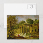 Pavillon mit Kaskade, 1760 Postkarte (Vorne/Hinten)