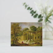 Pavillon mit Kaskade, 1760 Postkarte (Stehend Vorderseite)