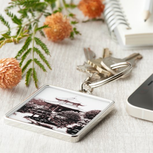 Pavillon Schlüsselanhänger (Seite)