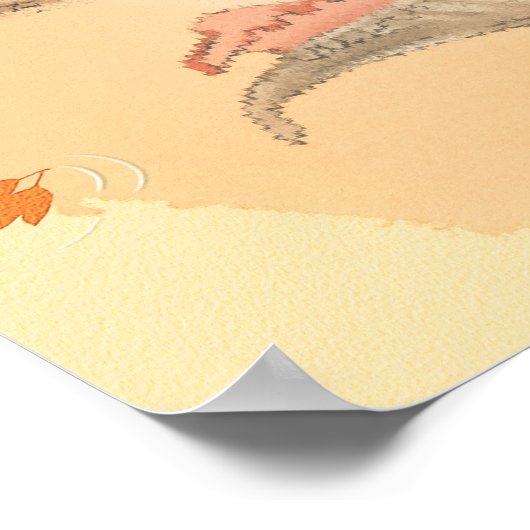 Pavillon-See Herbstlandschaftsposter Poster (Ecke)