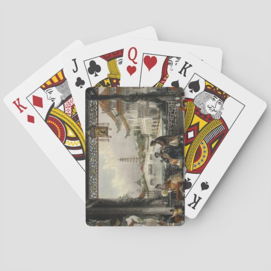 Pavillon und Gärten einer Mandarine nahe Peking, Spielkarten (Rückseite)