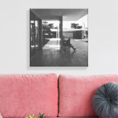 Pavillon von Barcelona Leinwanddruck (Insitu (Wohnzimmer))