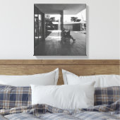 Pavillon von Barcelona Leinwanddruck (Insitu (Schlafzimmer))