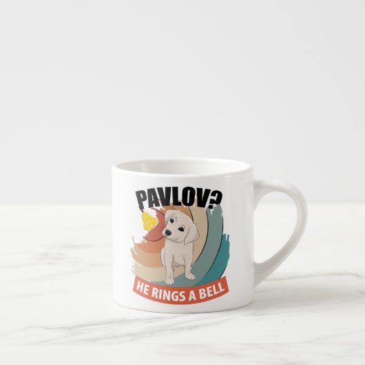 Pavlov, er rennt eine Glocke - Pavlovs Hund Espressotasse (Rechts)