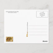 Pavlova mit bunten Früchten Postkarte (Rückseite)