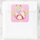 Pavlova Moon Quadratischer Aufkleber (Tasche)