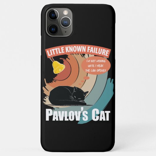 Pavlov's Cat - Funny Psychology Case-Mate iPhone Hülle (Rückseite)