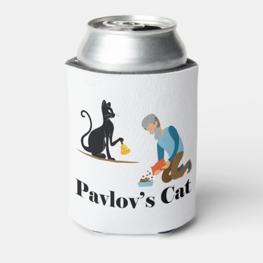 Pavlov's Cat Funny Psychology Dosenkühler (Kanne Rückseite)