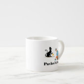 Pavlov's Cat Funny Psychology Espressotasse (Vorderseite Rechts)