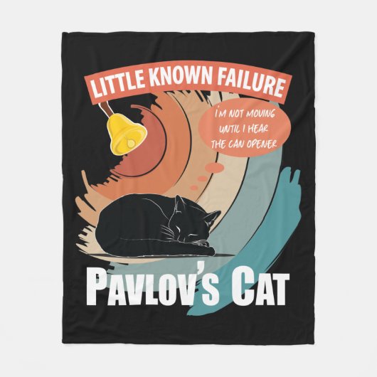Pavlov's Cat - Funny Psychology Fleecedecke (Vorderseite)