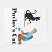Pavlov's Cat Funny Psychology Fleecedecke (Vorderseite (Horizontal))