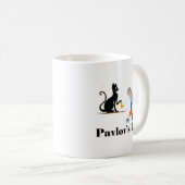 Pavlov's Cat Funny Psychology Kaffeetasse (VorderseiteRechts)