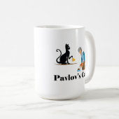 Pavlov's Cat Funny Psychology Kaffeetasse (VorderseiteRechts)
