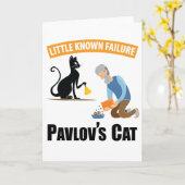 Pavlov's Cat - Funny Psychology Karte (Gelbe Blume)