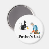 Pavlov's Cat Funny Psychology Magnet (Vorderseite/Rückseite)