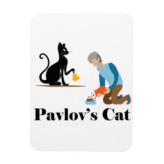 Pavlov's Cat Funny Psychology Magnet (Vertikal)