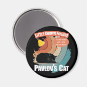 Pavlov's Cat - Funny Psychology Magnet (Vorderseite/Rückseite)