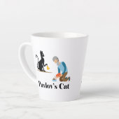 Pavlov's Cat Funny Psychology Milchtasse (Linke Ecke)
