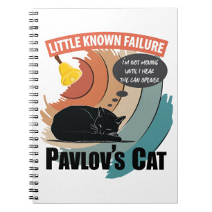 Pavlov's Cat - Funny Psychology Notizblock