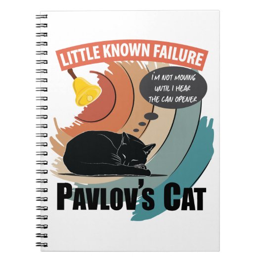 Pavlov's Cat - Funny Psychology Notizblock (Vorderseite)
