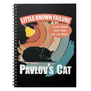 Pavlov's Cat - Funny Psychology Notizblock